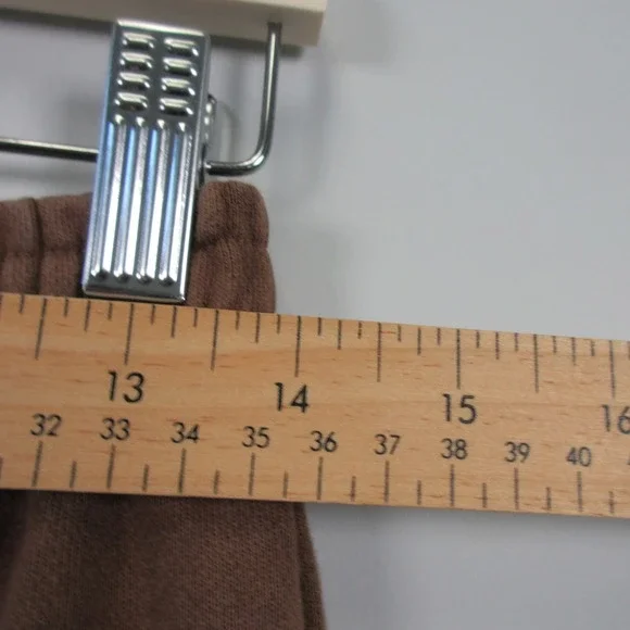 Lonely Ghost Graphic Print Sweatpants Women XL Brown Cotton Relaxed Lounge 608 - Picture 9 of 12